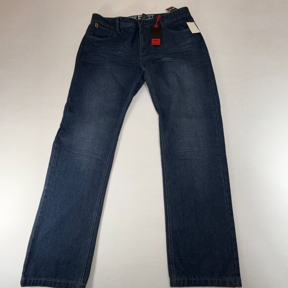 Vtg SOUTHPOLE JEANS MENS 40 34 RELAXED FIT DARK SAND BLUE NWT Y2K Hip Hop Retro - Picture 8 of 12